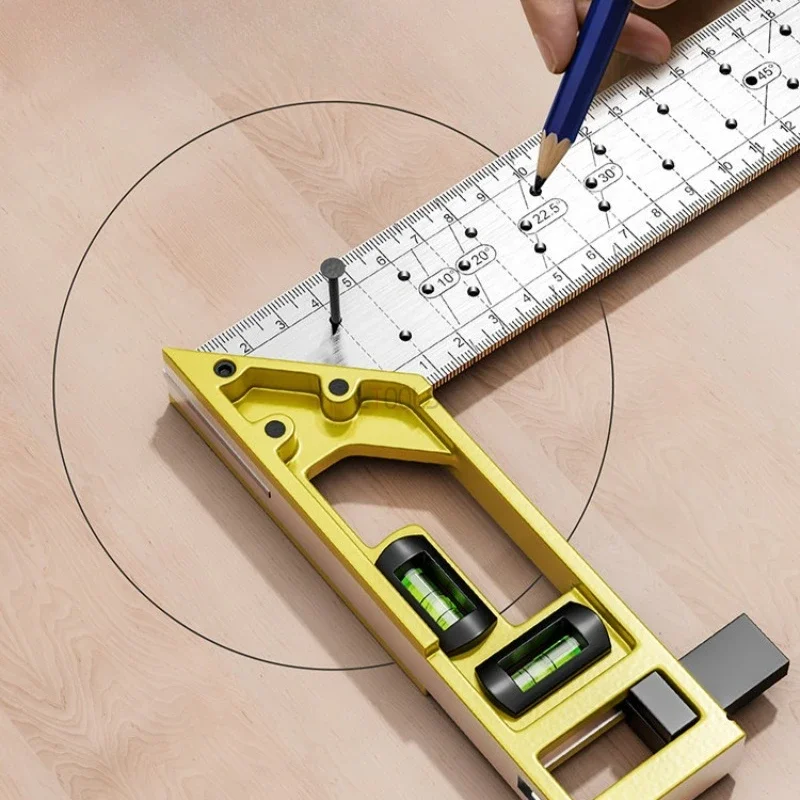 Precision Vertical Parallel Positioning Steel Ruler Multi Functional Stainless Steel Angle Ruler Quick Right Angle Marking Tool
Precision Vertical Parallel Positioning Steel Ruler Multi Functional Stainless Steel Angle Ruler Quick Right Angle Marking Tool