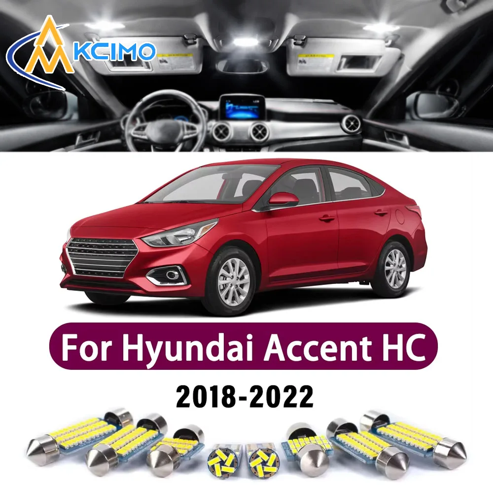 High Lumen CANBUS Error Free LED Interior Light Kit For Hyundai Accent HC 2018-2022 Map Trunk Reading Dome Lamp Bulbs Set
High Lumen CANBUS Error Free LED Interior Light Kit For Hyundai Accent HC 2018-2022 Map Trunk Reading Dome Lamp Bulbs Set