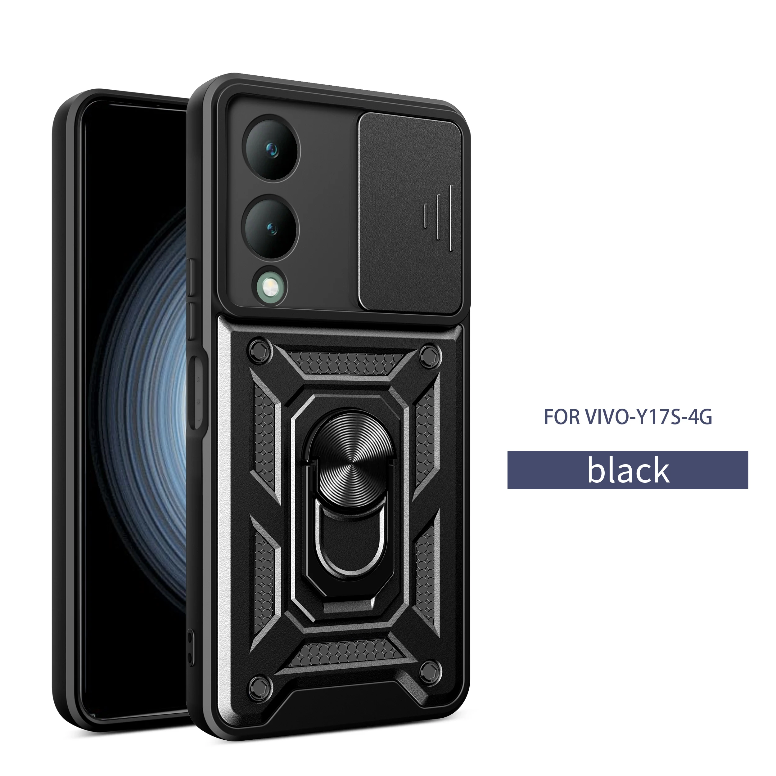 Чехол для Vivo Y17s, чехол для Vivo Y28 5G, чехол для Vivo Y76 5G с магнитным кольцом-держателем, бронированный чехол для телефона с защитой камеры, задняя крышка-слайдер
Чехол для Vivo Y17s, чехол для Vivo Y28 5G, чехол для Vivo Y76 5G с магнитным кольцом-держателем, бронированный чехол для телефона с защитой камеры, задняя крышка-слайдер