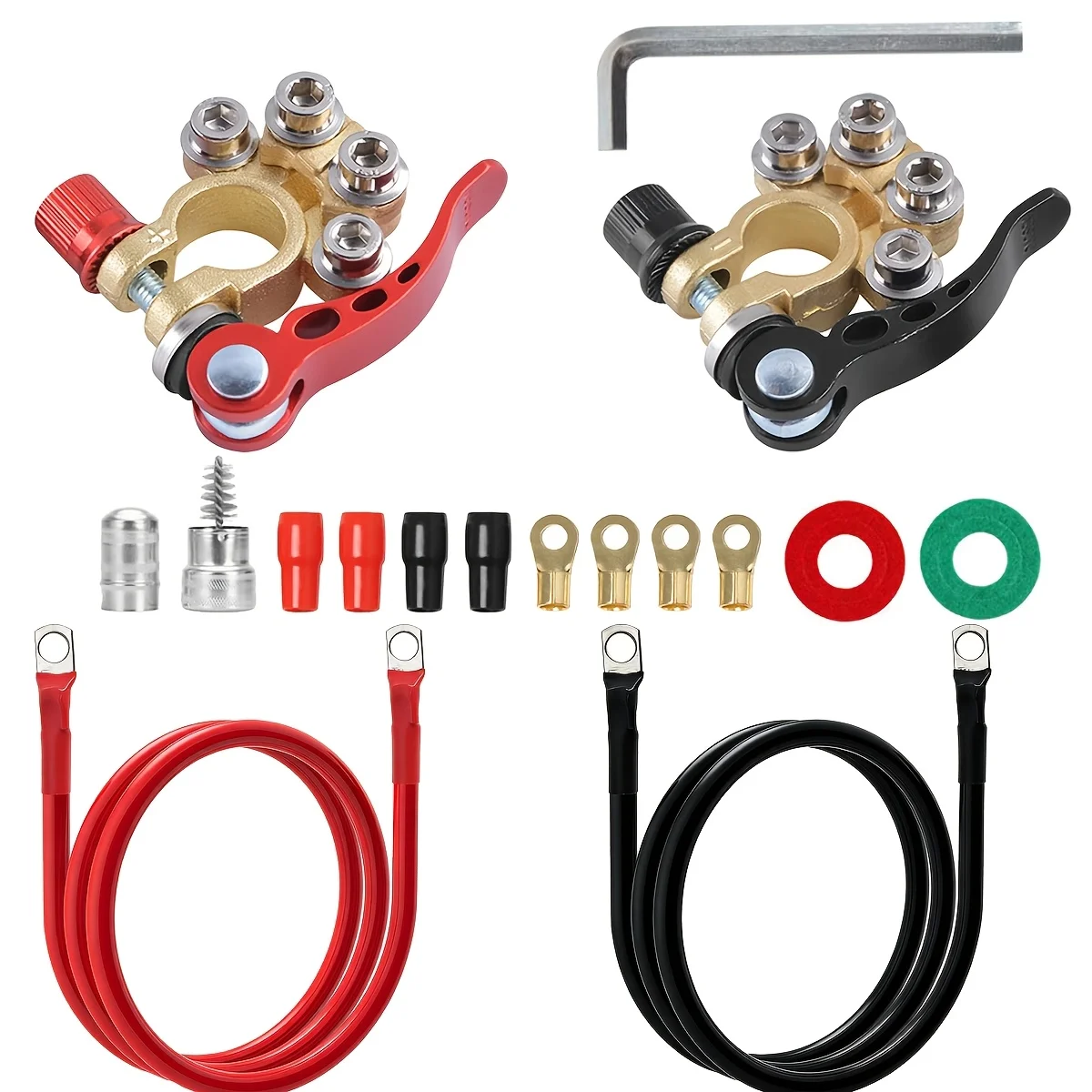 4-сторонние быстросъемные клеммные разъемы аккумулятора автомобиля, набор SAE/JIS типа a, совместимые с пассажирскими автомобилями, фургонами, грузовиками
4-сторонние быстросъемные клеммные разъемы аккумулятора автомобиля, набор SAE/JIS типа a, совместимые с пассажирскими автомобилями, фургонами, грузовиками