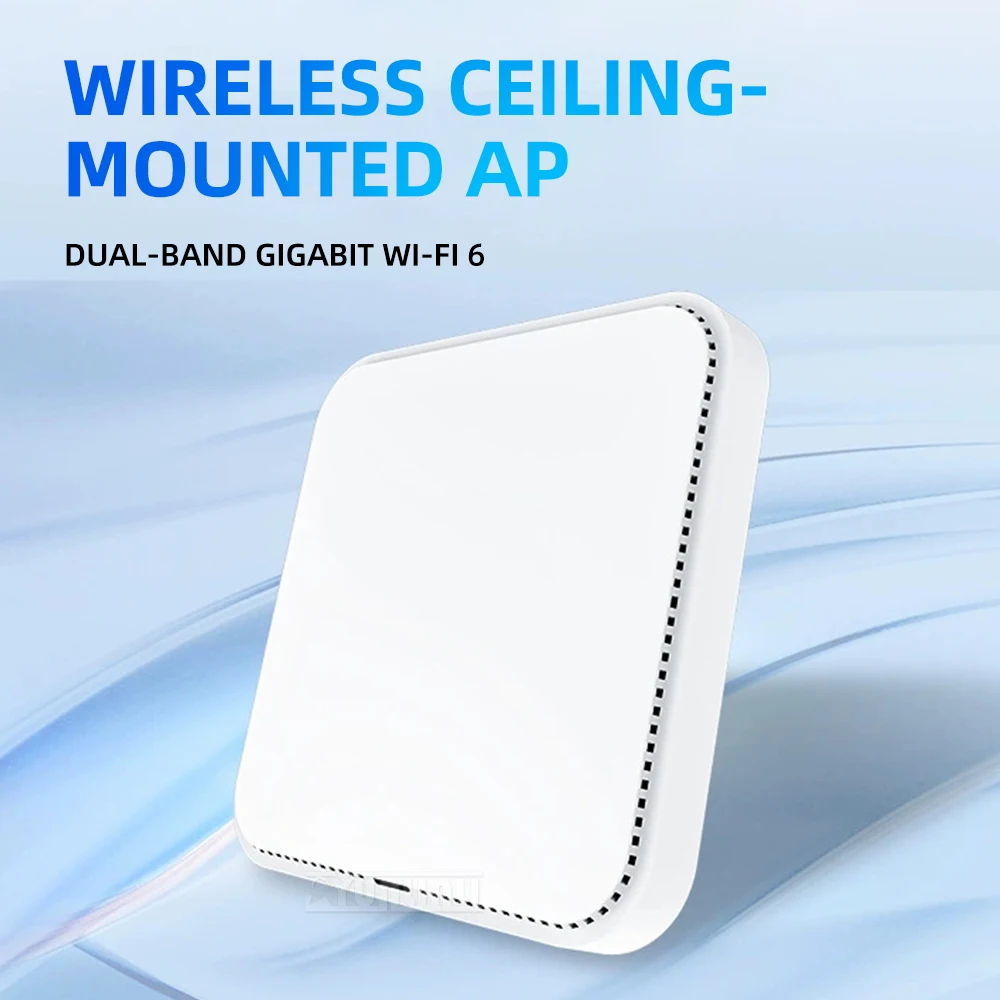 Беспроводная точка доступа на потолочное крепление, гигабитная двухдиапазонная точка доступа Wi-Fi 6 AX3000M для покрытия всего дома и отеля
Беспроводная точка доступа на потолочное крепление, гигабитная двухдиапазонная точка доступа Wi-Fi 6 AX3000M для покрытия всего дома и отеля