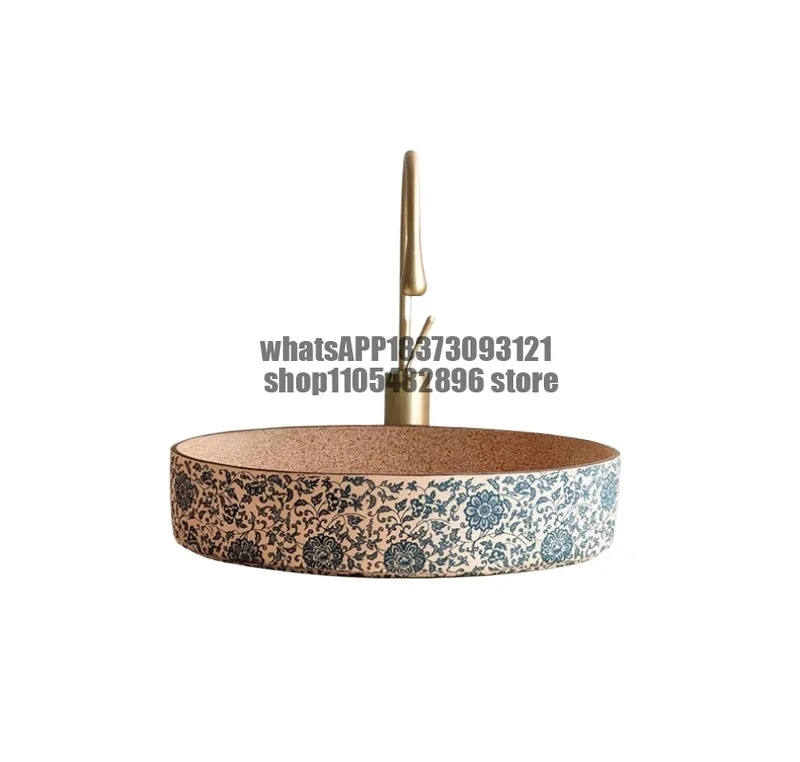 Chinese Style Ceramic Bathroom Sinks Oval Balcony Wash Basin Single Basin Bathroom Countertop Washbasin Homestay Hotel Basin B
Chinese Style Ceramic Bathroom Sinks Oval Balcony Wash Basin Single Basin Bathroom Countertop Washbasin Homestay Hotel Basin B