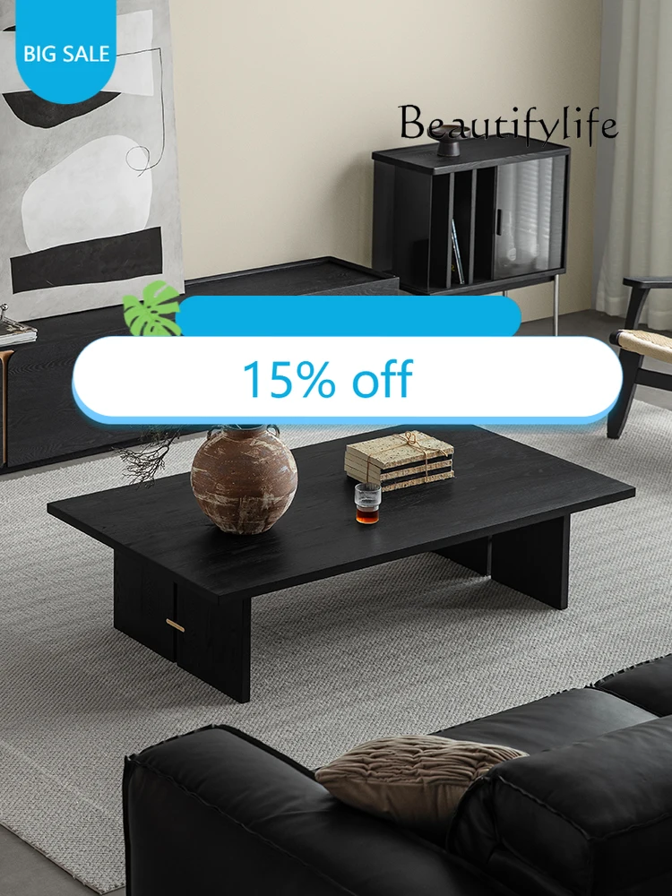 Y Furniture Solid Wood Coffee Table Rectangle Living Room Balcony Minimalist Black Tea Table Short Designer
Y Furniture Solid Wood Coffee Table Rectangle Living Room Balcony Minimalist Black Tea Table Short Designer