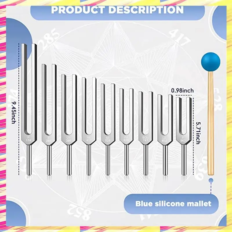 ABJJ Tuning Fork Set - 9 Tuning Forks Are Perfect For , Chakra, Sound Therapy, Complete With A Beautiful Aluminum Gift Box
ABJJ Tuning Fork Set - 9 Tuning Forks Are Perfect For , Chakra, Sound Therapy, Complete With A Beautiful Aluminum Gift Box