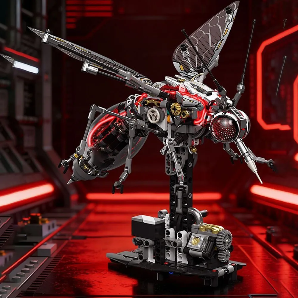 747PCS Mechanical Mosquito Building Blocks, Cyberpunk Insect Model with LED, Collectible STEM Toy Gift for Adults & friend
747PCS Mechanical Mosquito Building Blocks, Cyberpunk Insect Model with LED, Collectible STEM Toy Gift for Adults & friend