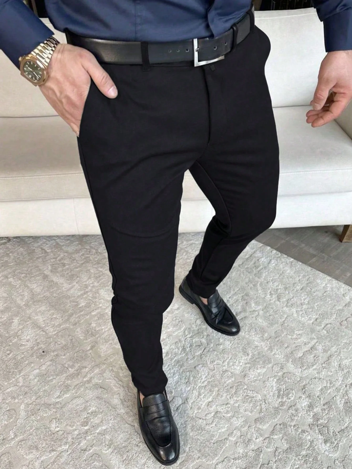 Men Slim Fit Ankle Length Dress Pants 100% Polyester Straight Cropped Business Suit Trousers S-XXL
Men Slim Fit Ankle Length Dress Pants 100% Polyester Straight Cropped Business Suit Trousers S-XXL