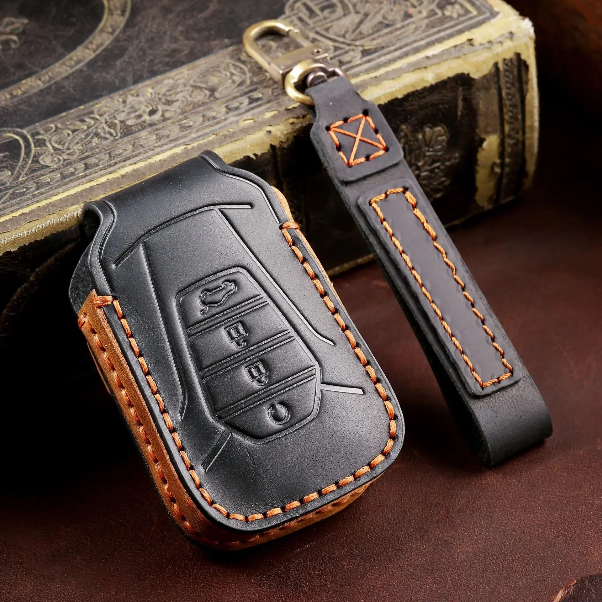 Leather Car Key Cover Keychain Holder Case Protector for For Isuzu D-MAX MUX Truck DMAX 2021 Smart Remtoe Accessories
Leather Car Key Cover Keychain Holder Case Protector for For Isuzu D-MAX MUX Truck DMAX 2021 Smart Remtoe Accessories