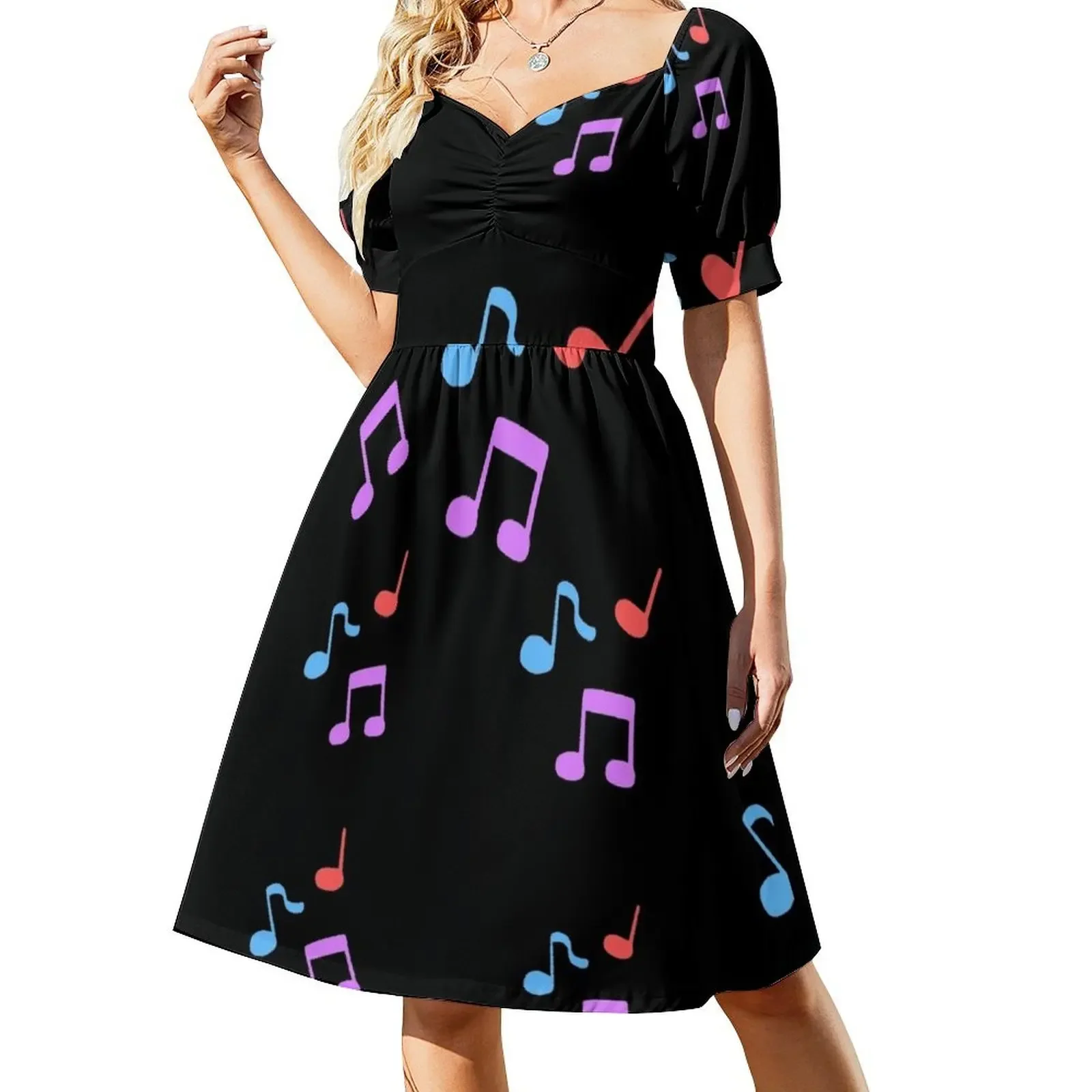 Playful notes Short-Sleeved Dress Aesthetic clothing elegant party dresses for women 2025 Dress
Playful notes Short-Sleeved Dress Aesthetic clothing elegant party dresses for women 2025 Dress