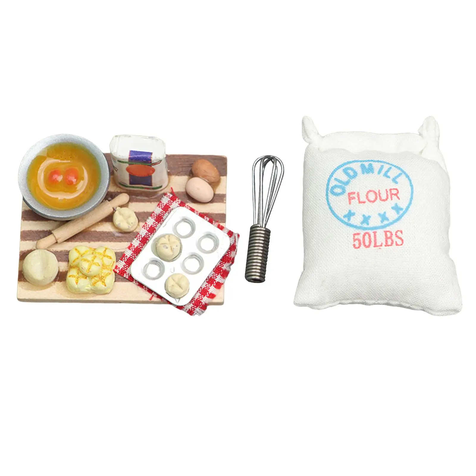 Dollhouse Baking Play Set Miniature Food Milk Egg Bread Model Simulation Kitchen Decoration
Dollhouse Baking Play Set Miniature Food Milk Egg Bread Model Simulation Kitchen Decoration