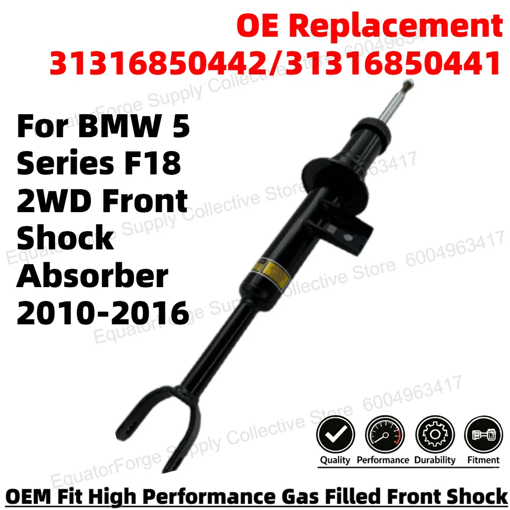 Suitable for BMW 5 Series F18 ordinary two-wheel drive front model shock absorber 31316850442/31316850441
Suitable for BMW 5 Series F18 ordinary two-wheel drive front model shock absorber 31316850442/31316850441