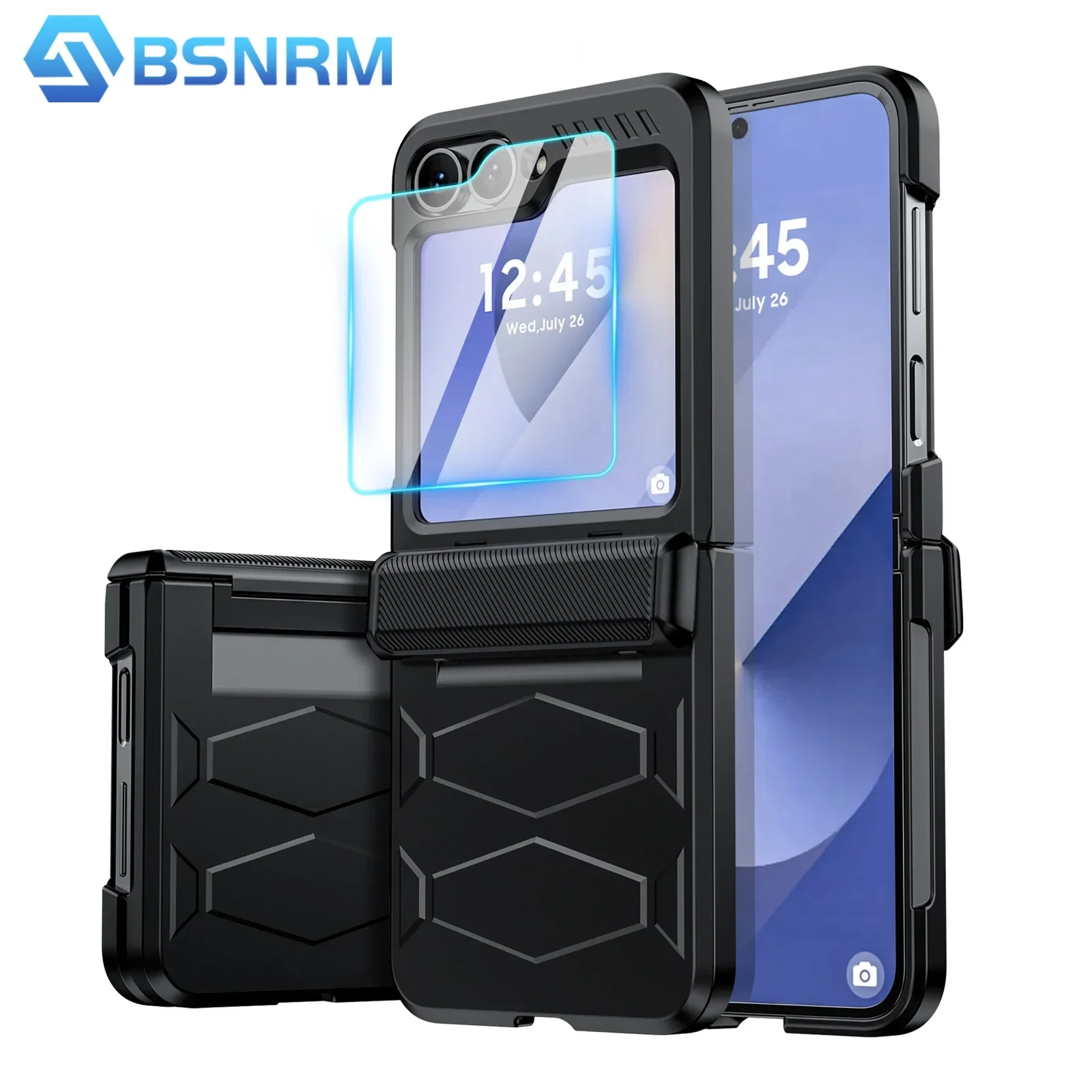 for Galaxy Flip 6/7 FE Shockproof Phone Case,with Non-Slip Texture,Rugged Hinge Protection,Wireless Charging Case-Black
for Galaxy Flip 6/7 FE Shockproof Phone Case,with Non-Slip Texture,Rugged Hinge Protection,Wireless Charging Case-Black