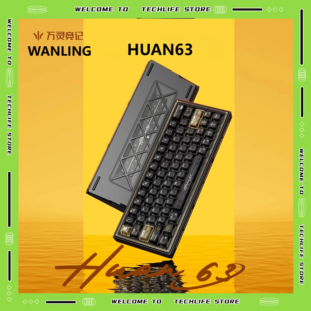 WANLING Huan63 Magnetic Switch Keyboard 8000Hz Latency Phantom Magnesium RGB Modular Waterproof Gaming Office Peripheral
WANLING Huan63 Magnetic Switch Keyboard 8000Hz Latency Phantom Magnesium RGB Modular Waterproof Gaming Office Peripheral