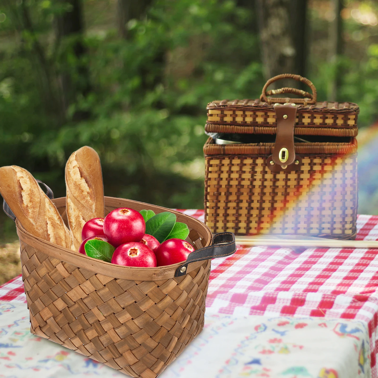 1pc Hand Woven Storage Basket Portable Knitted Rustic Baskets Wicker Natural Wood Large Capacity Picnic Kitchen Bar Sundries
1pc Hand Woven Storage Basket Portable Knitted Rustic Baskets Wicker Natural Wood Large Capacity Picnic Kitchen Bar Sundries