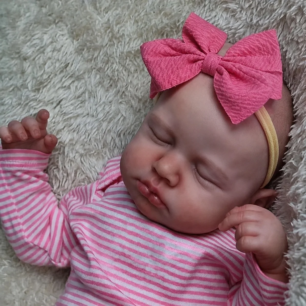BZDOLL 48 CM 19INCH 3D Skin Asleep Reborn Baby Doll with Full Vinyl Baby Lifelike Birthday Gift Asleep LouLou Toy Doll
BZDOLL 48 CM 19INCH 3D Skin Asleep Reborn Baby Doll with Full Vinyl Baby Lifelike Birthday Gift Asleep LouLou Toy Doll