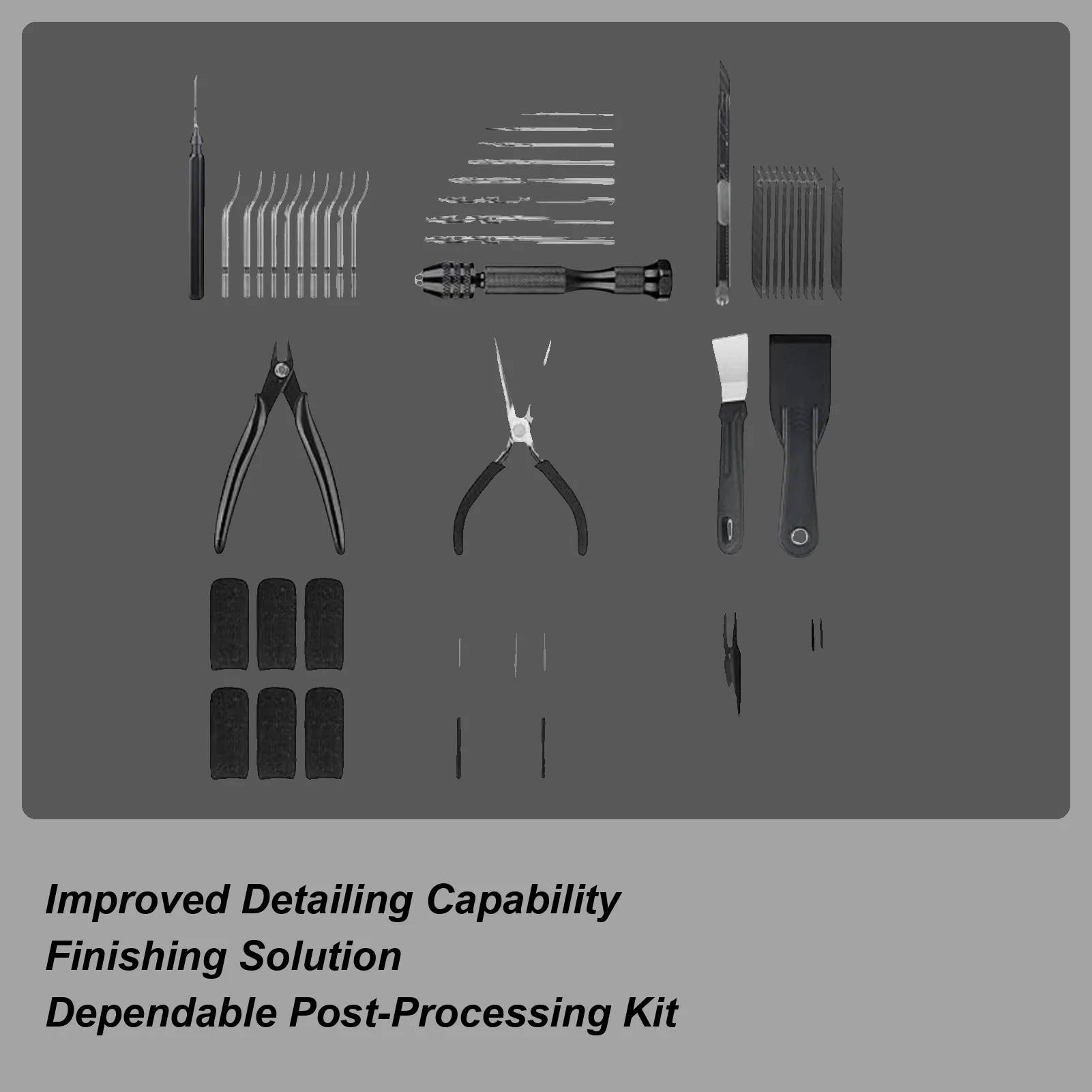 3D Printer Tools Kit Multi-Purpose Filament Cutting Drilling Deburring Tools For 3D Printer For Beginners Professionals
3D Printer Tools Kit Multi-Purpose Filament Cutting Drilling Deburring Tools For 3D Printer For Beginners Professionals