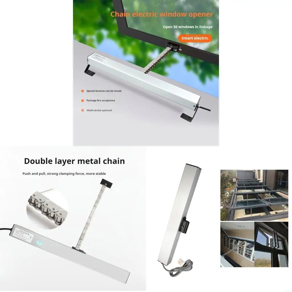 High Performances Chain Type 24V Window Opener with 200Mm to 1000Mm Ranges Quiet Use for Indoor & Outdoor Use K1KF
High Performances Chain Type 24V Window Opener with 200Mm to 1000Mm Ranges Quiet Use for Indoor & Outdoor Use K1KF