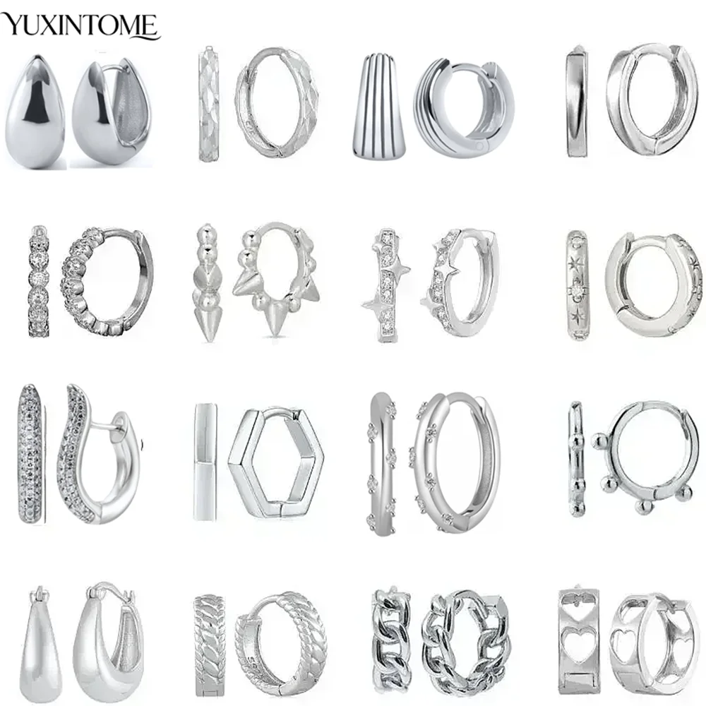 Серьги-кольца из стерлингового серебра 925 пробы, серебристого и белого цвета, металлические круглые серьги-кольца для женщин, серьги-обнимашки для пирсинга хряща, INS, ювелирные изделия
Серьги-кольца из стерлингового серебра 925 пробы, серебристого и белого цвета, металлические круглые серьги-кольца для женщин, серьги-обнимашки для пирсинга хряща, INS, ювелирные изделия