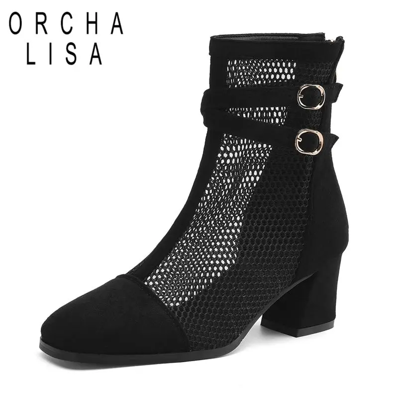 ORCHA LISA 2025 Summer Ankle Boots Square Toe Block Heels 5.5cm Zipper Belt Buckles Breathable Mesh 41 42 43 Dating Soft Booties
ORCHA LISA 2025 Summer Ankle Boots Square Toe Block Heels 5.5cm Zipper Belt Buckles Breathable Mesh 41 42 43 Dating Soft Booties