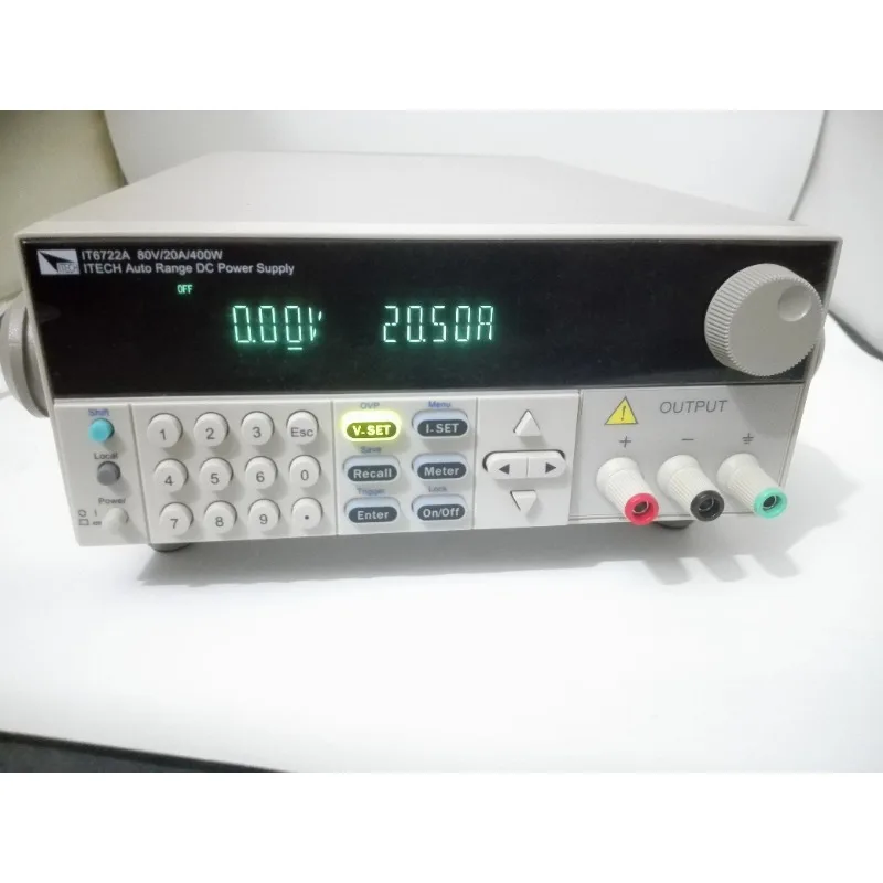 IT6722 IT6722A High Precision Programmable digital-control DC Power Supply 0-80V 0-20A 400W Resolution 10mV/10mA USB
IT6722 IT6722A High Precision Programmable digital-control DC Power Supply 0-80V 0-20A 400W Resolution 10mV/10mA USB