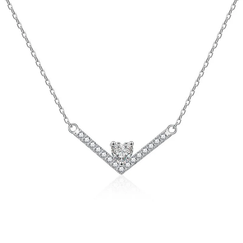 ZFSILVER модное роскошное классическое изысканное серебро 925 пробы с муассанитом, дизайнерское ожерелье с буквой V и сердцем, подвески, женские аксессуары, ювелирные изделия XMZ09
ZFSILVER модное роскошное классическое изысканное серебро 925 пробы с муассанитом, дизайнерское ожерелье с буквой V и сердцем, подвески, женские аксессуары, ювелирные изделия XMZ09