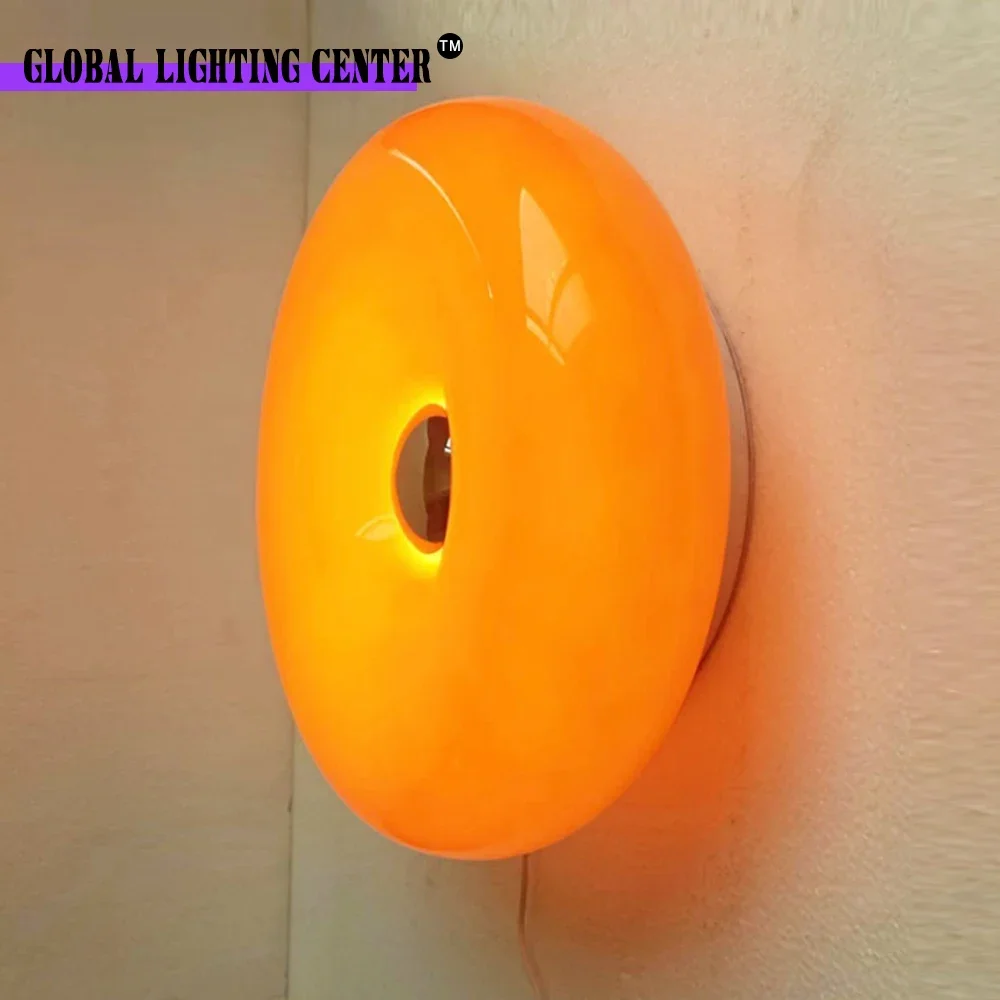 Touch Switch Wall Lamp Donut Indoor White Orange Donut LED Lighting Living Room Bedroom Wall Lamp Home Decorative Light 110-220V
Touch Switch Wall Lamp Donut Indoor White Orange Donut LED Lighting Living Room Bedroom Wall Lamp Home Decorative Light 110-220V