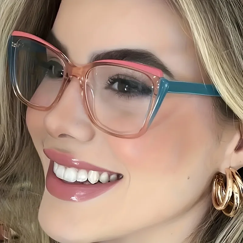 One pair of unisex cat-eye retro fashion glasses, featuring a trendy color-block design perfect for work commutes. they offer a sophisticated, no-makeup look, slim the face, and make an ideal gift for any occasion.
One pair of unisex cat-eye retro fashion glasses, featuring a trendy color-block design perfect for work commutes. they offer a sophisticated, no-makeup look, slim the face, and make an ideal gift for any occasion.