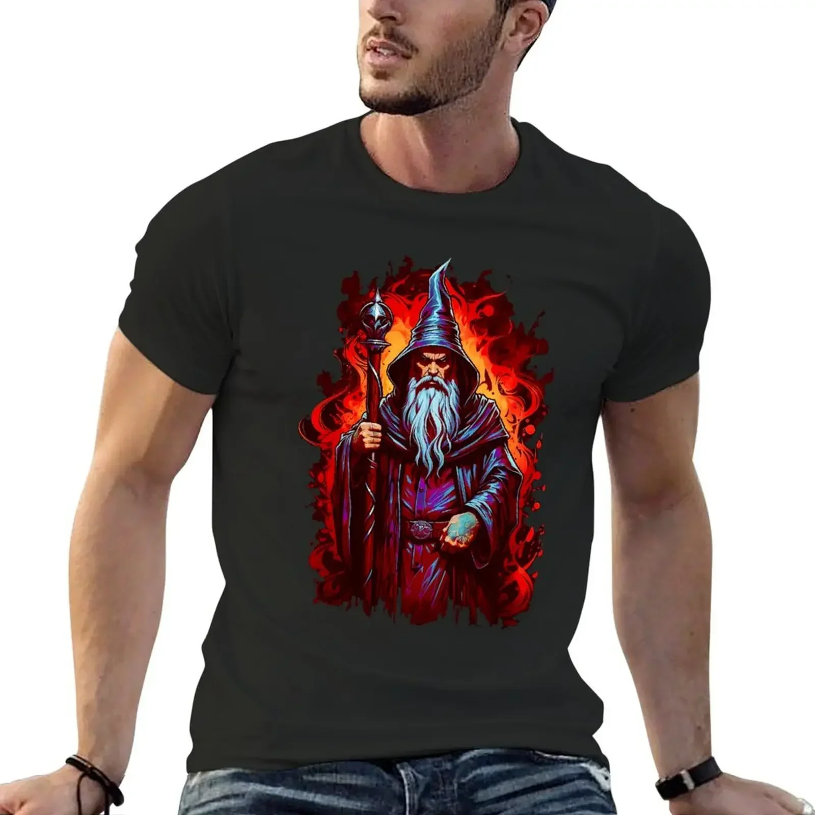 Dark Wizard Merlin T-Shirt animal prinfor boys blue archive custom t shirt cute tops Men's t shirts
Dark Wizard Merlin T-Shirt animal prinfor boys blue archive custom t shirt cute tops Men's t shirts