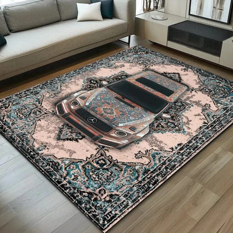 VIKAMA Retro Persian Style Area Rug with Car Print Non Slip Washable Durable Floor Mat For Living Room Bedroom Home Decor
VIKAMA Retro Persian Style Area Rug with Car Print Non Slip Washable Durable Floor Mat For Living Room Bedroom Home Decor