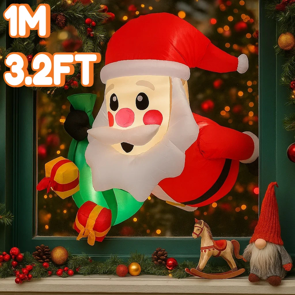 1 м/3,2 фута Санта-Клаус в подарочной сумке, рождественская надувная модель, декор, светодиодные фонари, уличный праздничный декор, игрушка для домашнего двора, вечеринки
1 м/3,2 фута Санта-Клаус в подарочной сумке, рождественская надувная модель, декор, светодиодные фонари, уличный праздничный декор, игрушка для домашнего двора, вечеринки