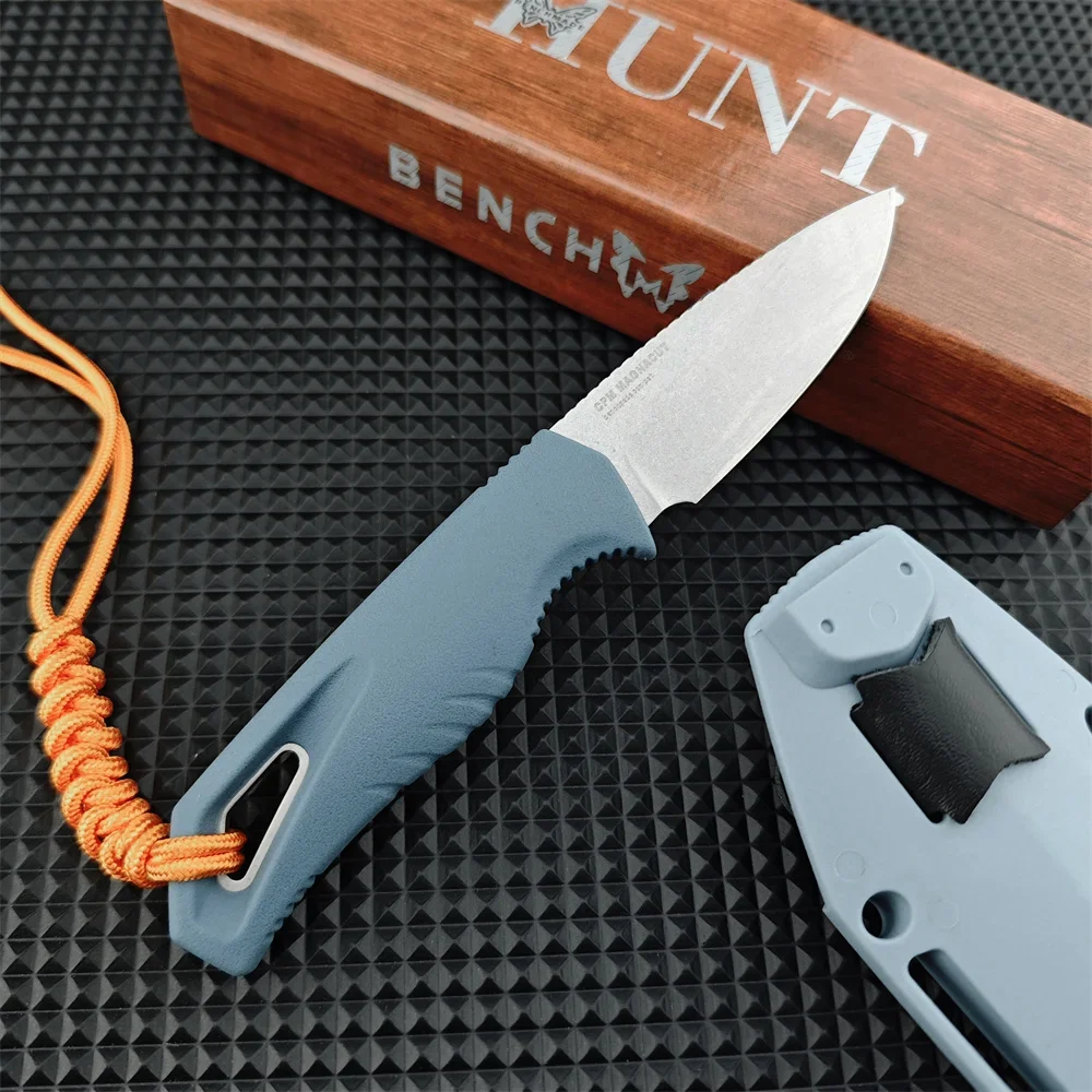 BM 18050 Water Intersect Safety Tactical Fixed Blade Knife D2 Stonewashed Blade Nylon Fiber Handle Defense Hunting Camping Knive
BM 18050 Water Intersect Safety Tactical Fixed Blade Knife D2 Stonewashed Blade Nylon Fiber Handle Defense Hunting Camping Knive