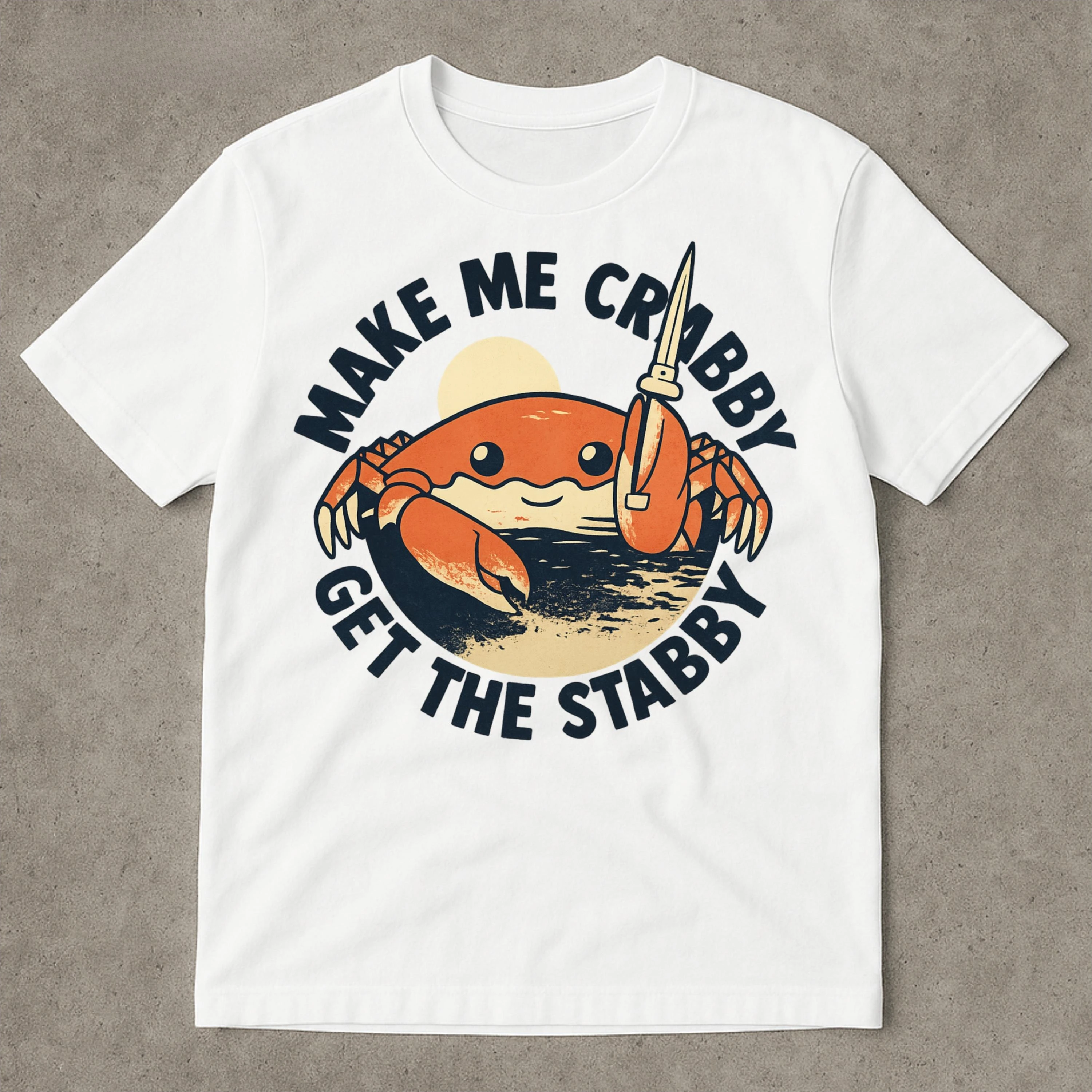 Забавная футболка Make Me Crabby Get The Stabby Meme, мужские и женские хлопковые футболки с короткими рукавами, рубашка Y2k, летние топы, мужская одежда 
Забавная футболка Make Me Crabby Get The Stabby Meme, мужские и женские хлопковые футболки с короткими рукавами, рубашка Y2k, летние топы, мужская одежда