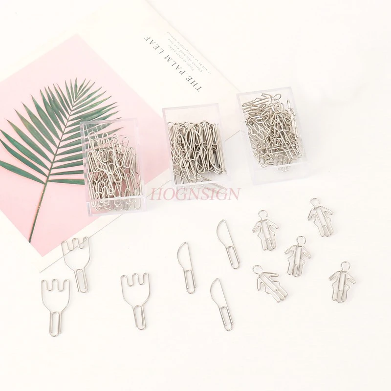20PCS Knife and Fork Styled Paper Clips Creative Cute Paper Clips Large Decorative Bookmark Storage
20PCS Knife and Fork Styled Paper Clips Creative Cute Paper Clips Large Decorative Bookmark Storage