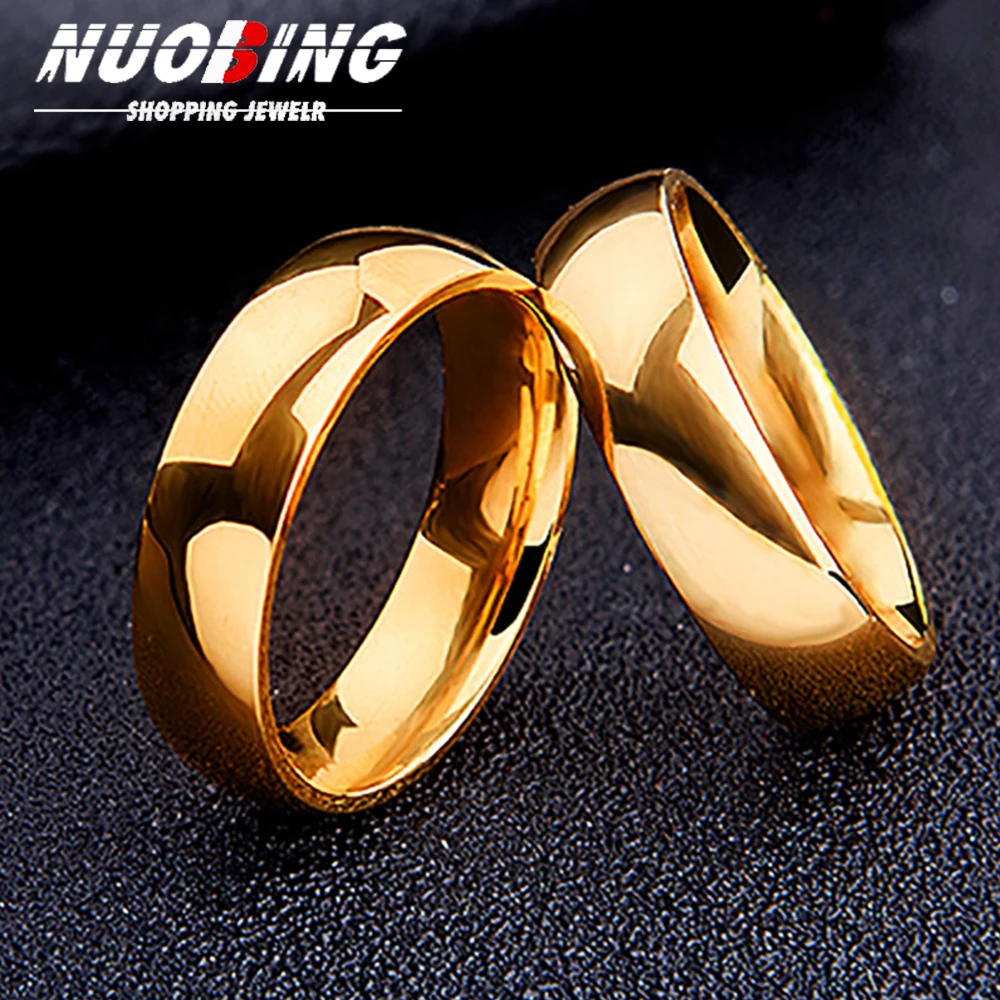 Simple 8mm Stainless Steel Wedding Rings Golden Smooth Women Men Couple Ring Fashion Jewelry Personalized Name Lovers Gift
Simple 8mm Stainless Steel Wedding Rings Golden Smooth Women Men Couple Ring Fashion Jewelry Personalized Name Lovers Gift