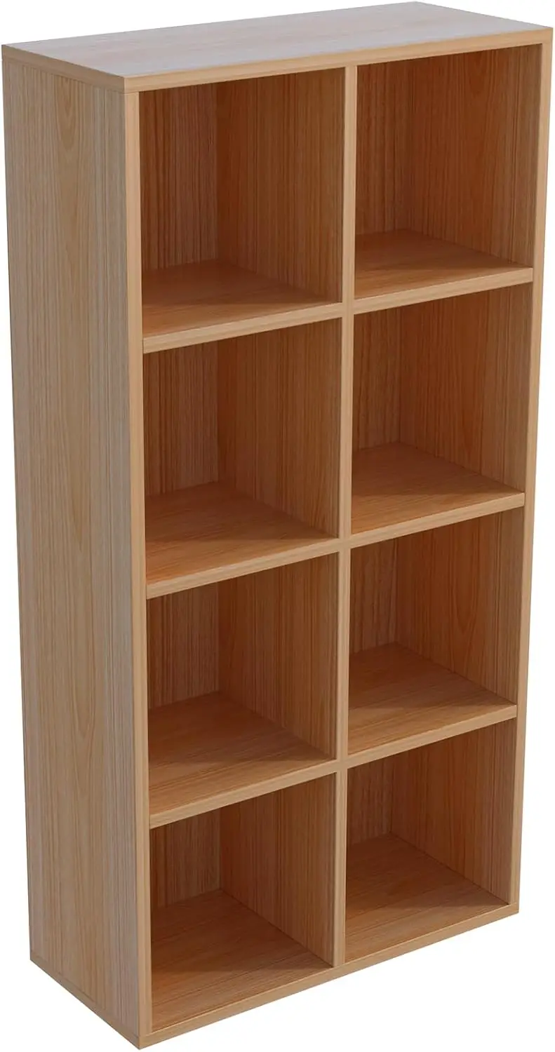 8-Cube Storage Shelf Bookcase - 4-Tier Floor Standing Open Bookshelf for Home Office, Display Cabinet, Oak
8-Cube Storage Shelf Bookcase - 4-Tier Floor Standing Open Bookshelf for Home Office, Display Cabinet, Oak