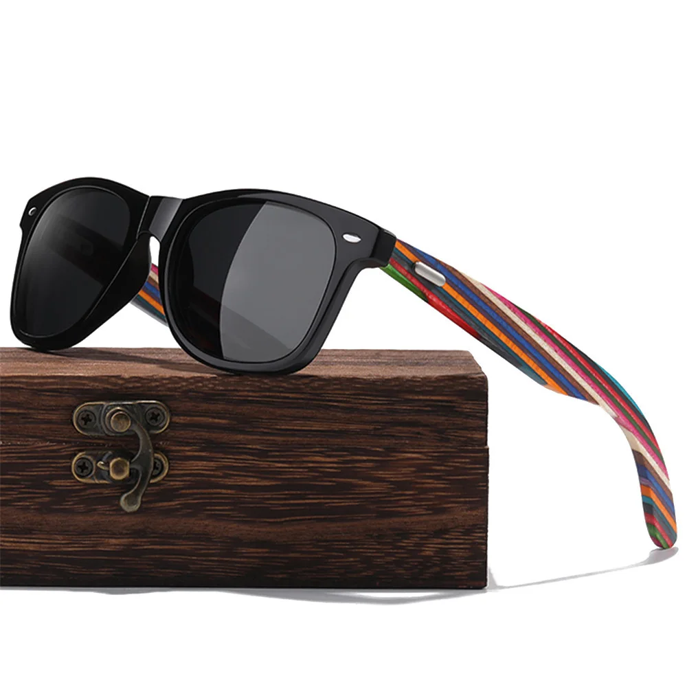 Ins Style Color Wood Temple Black Frame Sunglasses Unisex Black Lens Polarized Outdoor Trendy Stylish Fashion Sun Glasses
Ins Style Color Wood Temple Black Frame Sunglasses Unisex Black Lens Polarized Outdoor Trendy Stylish Fashion Sun Glasses