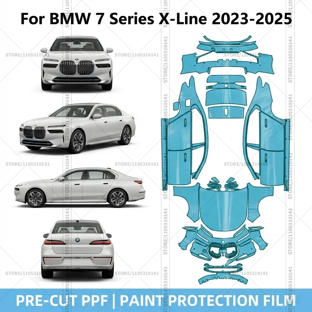 For BMW 7 Series X-Line 2023-2025 Pre-Cut Paint Protection Film PPF Transparent Car Film Automotive PPF Full Vehicle
For BMW 7 Series X-Line 2023-2025 Pre-Cut Paint Protection Film PPF Transparent Car Film Automotive PPF Full Vehicle