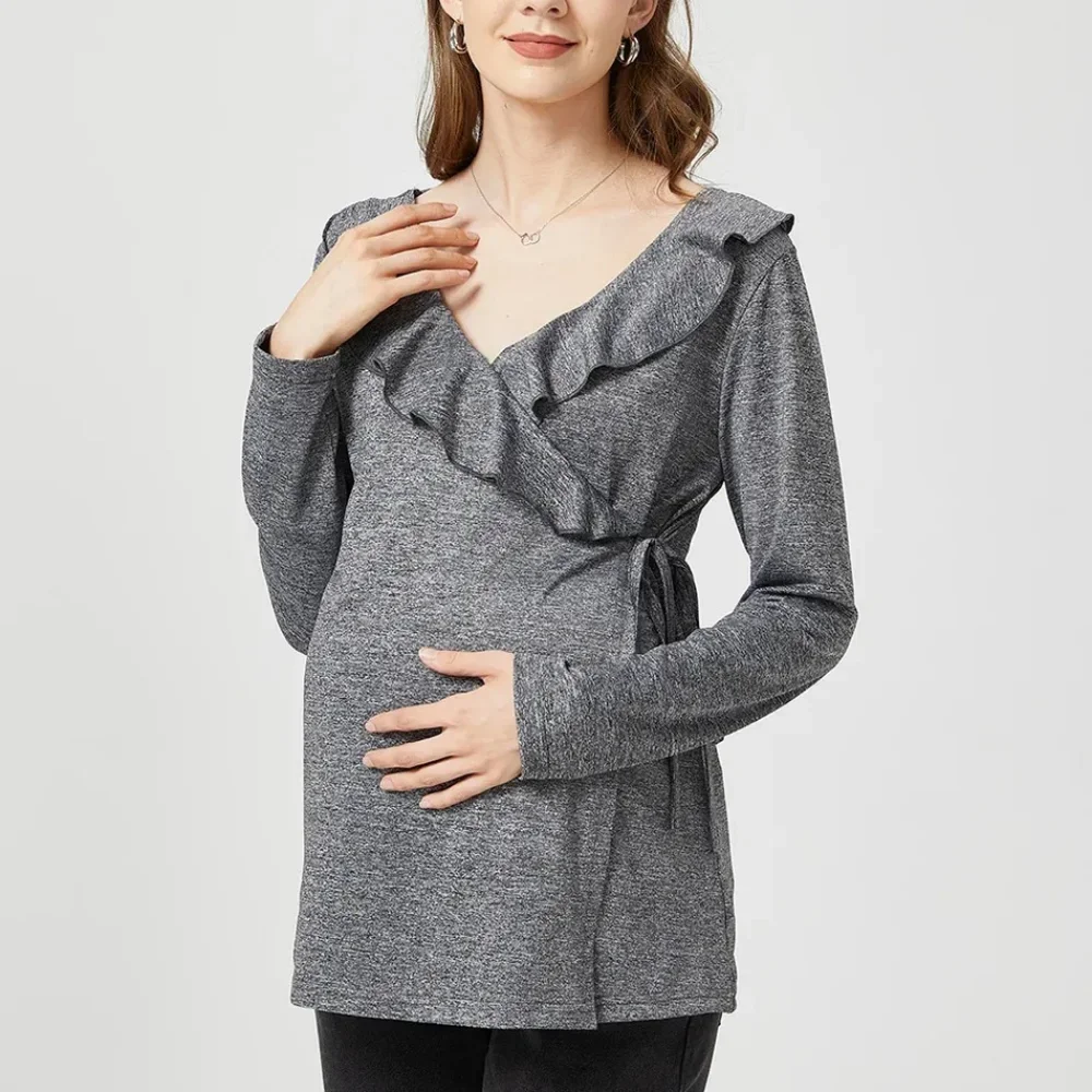 Maternity Tshirt Women Mom Pregnant Nursing Baby Long Sleeve Striped Tops Maternidad Breastfeeding T-Shirt New Female body
Maternity Tshirt Women Mom Pregnant Nursing Baby Long Sleeve Striped Tops Maternidad Breastfeeding T-Shirt New Female body