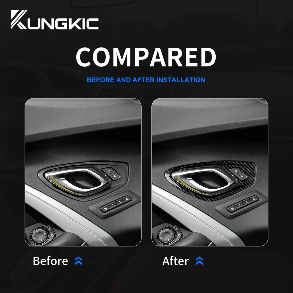 For Chevrolet Camaro 2016 2017 2018 2019 2020 2021 2022 2023 Real Hard Carbon Fiber Car Door Inner Handle Frame Accessories
For Chevrolet Camaro 2016 2017 2018 2019 2020 2021 2022 2023 Real Hard Carbon Fiber Car Door Inner Handle Frame Accessories