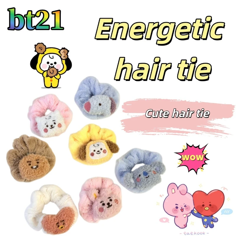 Модная милая плюшевая резинка для волос BT21 в виде игрушки, плюшевая резинка-скранчи, парная резинка для волос для лучших друзей
Модная милая плюшевая резинка для волос BT21 в виде игрушки, плюшевая резинка-скранчи, парная резинка для волос для лучших друзей