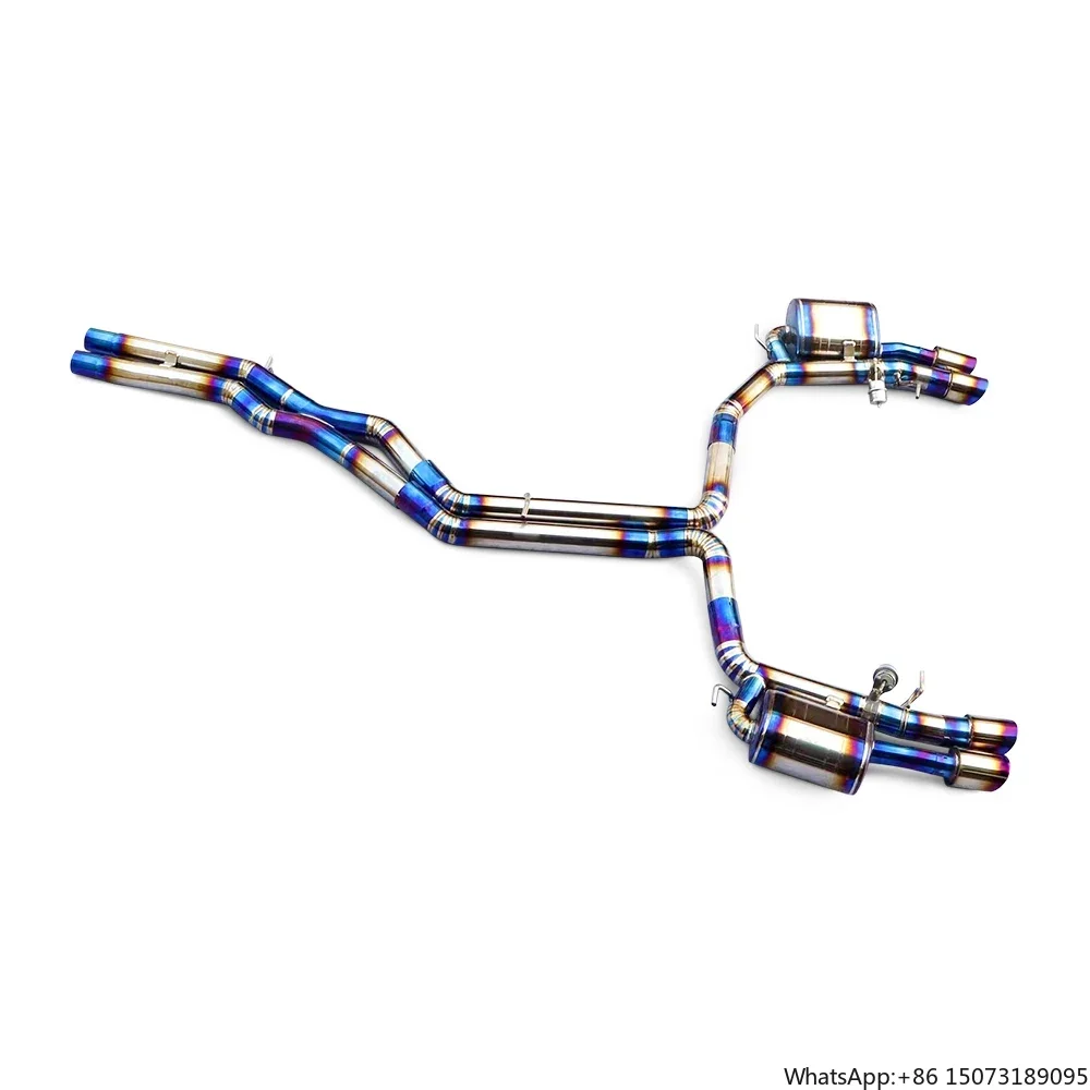 Cat-back Exhaust for A6/A7 C8 3.0T 2019-2022 Titanium Alloy Exhaust Pipe with Intelligent Valve Exhaust Valve Control
Cat-back Exhaust for A6/A7 C8 3.0T 2019-2022 Titanium Alloy Exhaust Pipe with Intelligent Valve Exhaust Valve Control