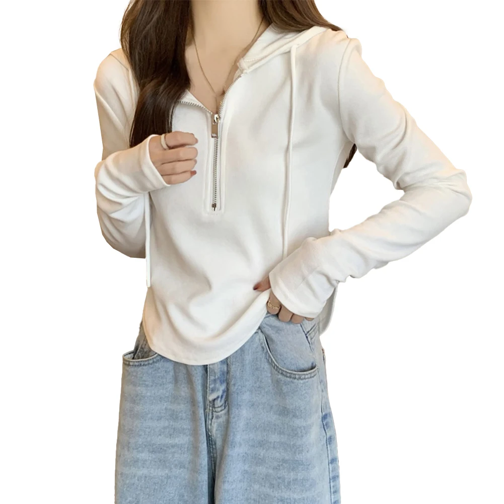 Casual T-Shirt Hooded Long Sleeve Daily Wear Clothing Regular Length Top Slight Stretch Fabric Elegant Hooded Top
Casual T-Shirt Hooded Long Sleeve Daily Wear Clothing Regular Length Top Slight Stretch Fabric Elegant Hooded Top