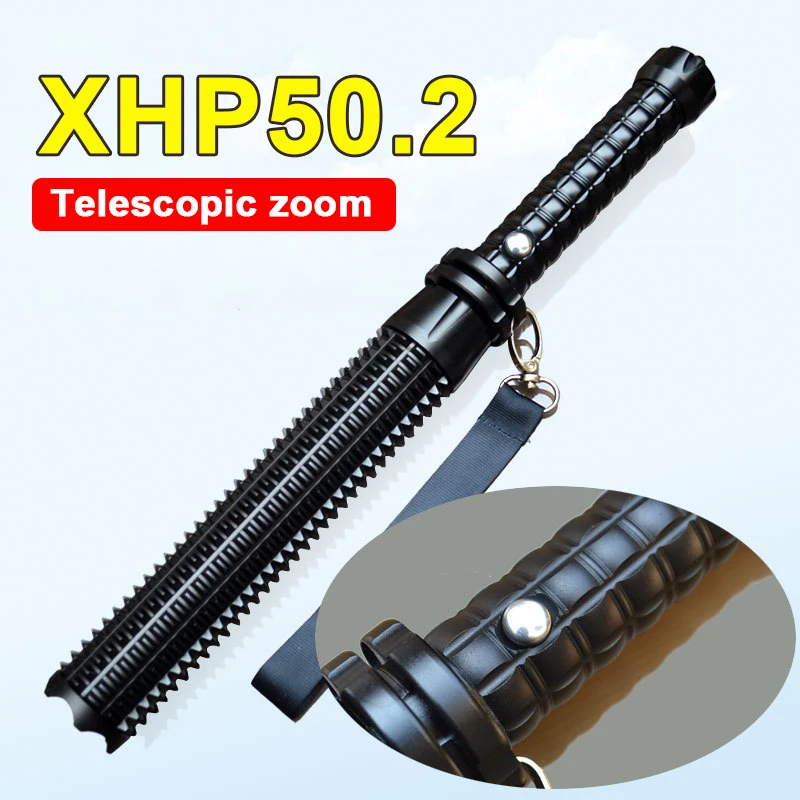 Baseball Bat Flashlight Super Bright LED Torch High Rechargeable Tactical Flashlight 18650 Self Defense Zoomable Waterproof Lamp
Baseball Bat Flashlight Super Bright LED Torch High Rechargeable Tactical Flashlight 18650 Self Defense Zoomable Waterproof Lamp
