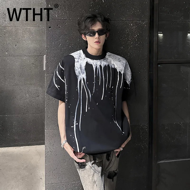 WTHT Fashion 2026 Summer Men's Graffiti Contrast Color High Street T-shirts Trendy O-neck Short Sleeves Loose Tops Male 2A2947
WTHT Fashion 2026 Summer Men's Graffiti Contrast Color High Street T-shirts Trendy O-neck Short Sleeves Loose Tops Male 2A2947