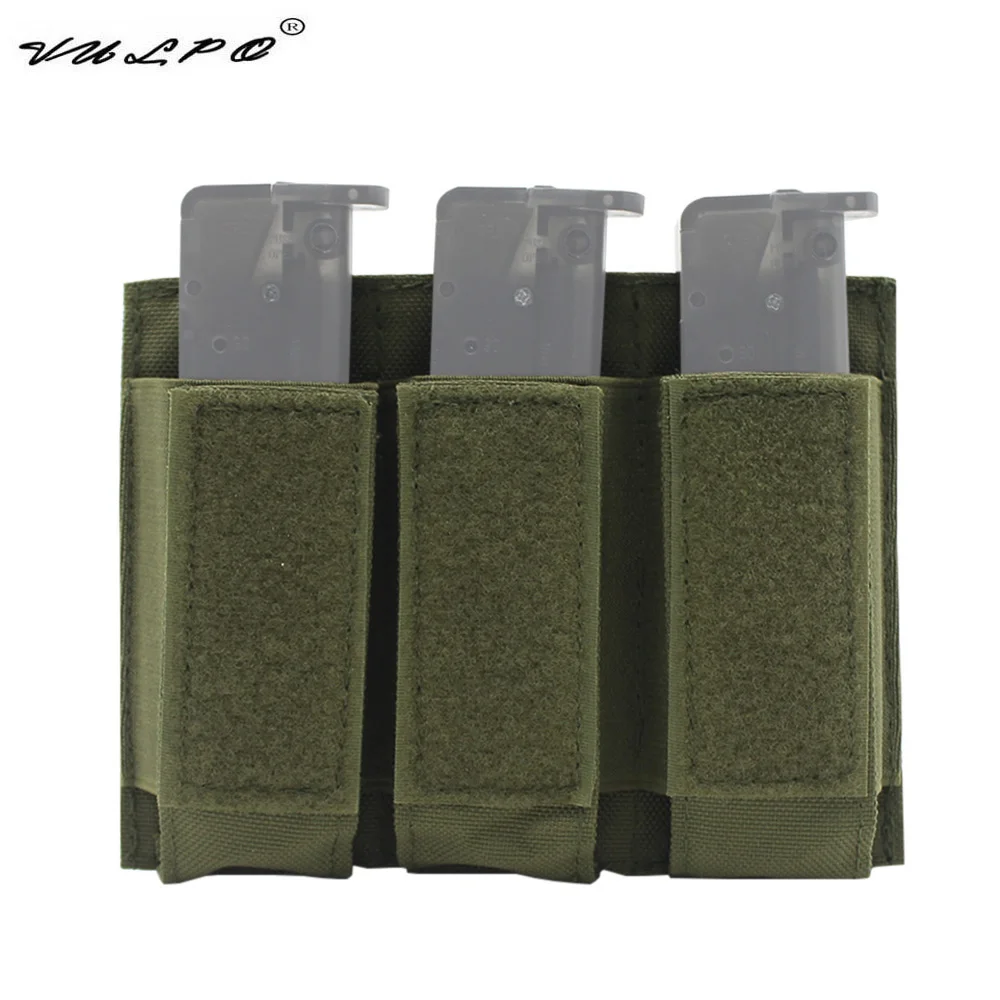 VULPO Tactical Pistol Triple Magazine Pouch Airsoft 9mm Molle Mag Pouch For Glock M1911 92F Hunting Holster
VULPO Tactical Pistol Triple Magazine Pouch Airsoft 9mm Molle Mag Pouch For Glock M1911 92F Hunting Holster