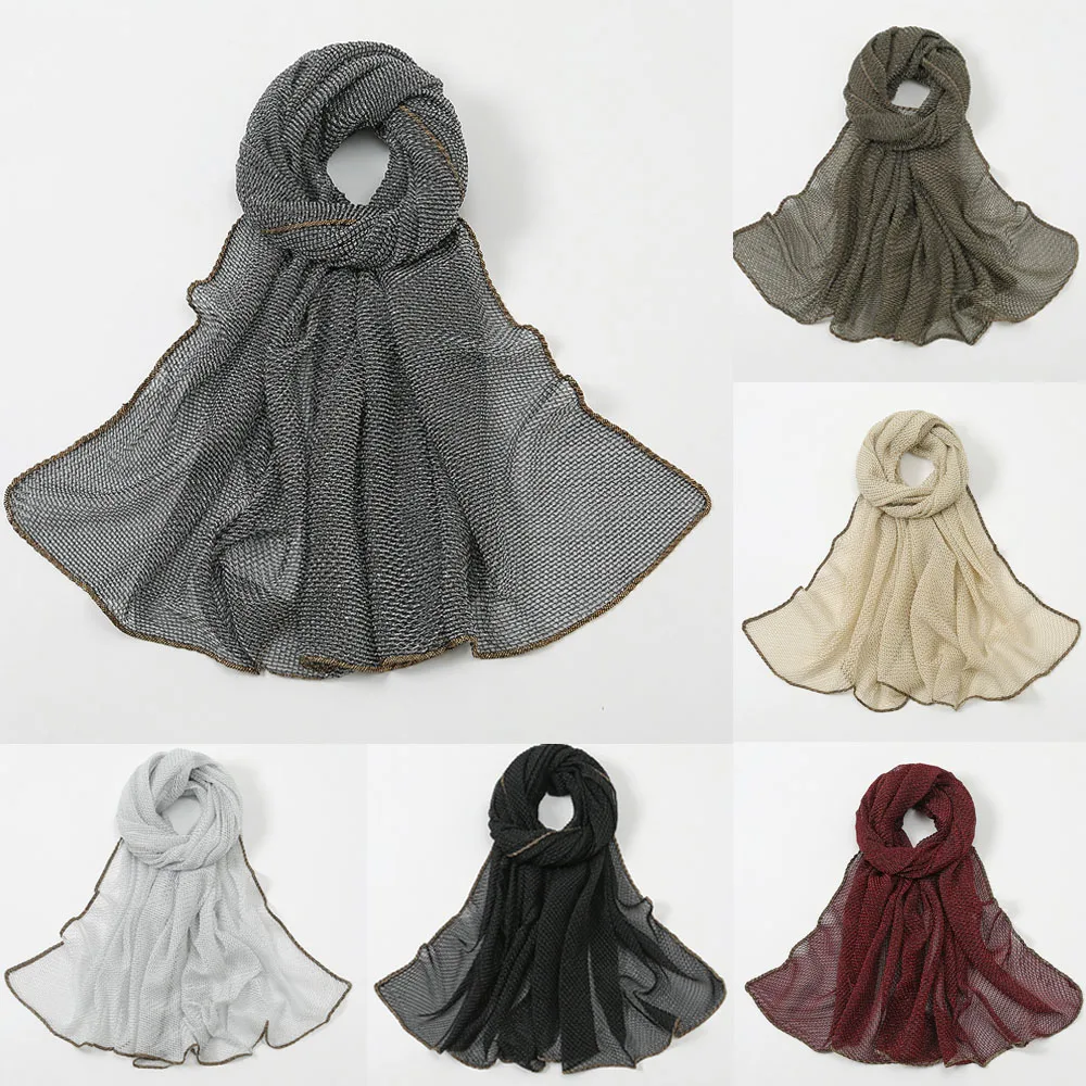New Fashion Lurex Glitter Gold Shimmer Shawl Scarf High Quality Head Wrap Pashmina Stole Bufandas Women Muslim Hijab Headscarf
New Fashion Lurex Glitter Gold Shimmer Shawl Scarf High Quality Head Wrap Pashmina Stole Bufandas Women Muslim Hijab Headscarf