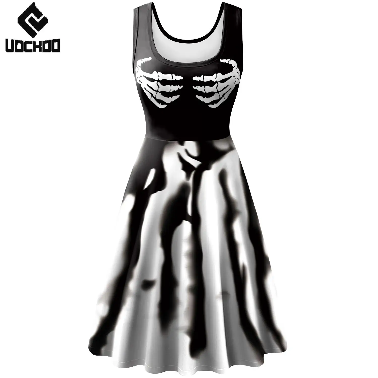 Witch Dress Halloween Vampire Dress Ghost Cospaly Costume Day of The Dead Hand Skull Robe Women Carnival Sundress Party Outfit
Witch Dress Halloween Vampire Dress Ghost Cospaly Costume Day of The Dead Hand Skull Robe Women Carnival Sundress Party Outfit