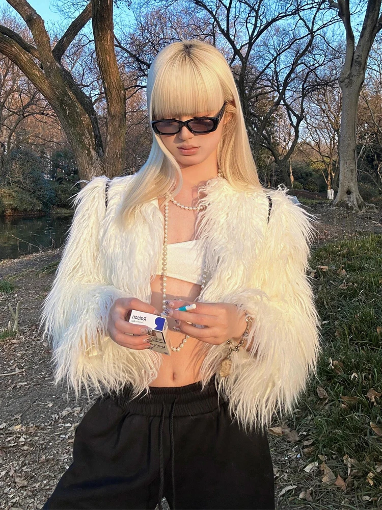 Ele Korean Sle Lamb Fur Jaet Women's Young Sle White Fluffy Eco-friendly ort Winter Coat Thiened Stand Fit
Ele Korean Sle Lamb Fur Jaet Women's Young Sle White Fluffy Eco-friendly ort Winter Coat Thiened Stand Fit