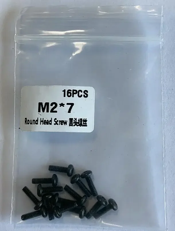 16PCS M2X7 M3X6 M3*6 m2*7MM round head Allen Hex screw screws bags parts for kingkong TINY R7 6X 7X 8X RC drone indoor FPV
16PCS M2X7 M3X6 M3*6 m2*7MM round head Allen Hex screw screws bags parts for kingkong TINY R7 6X 7X 8X RC drone indoor FPV