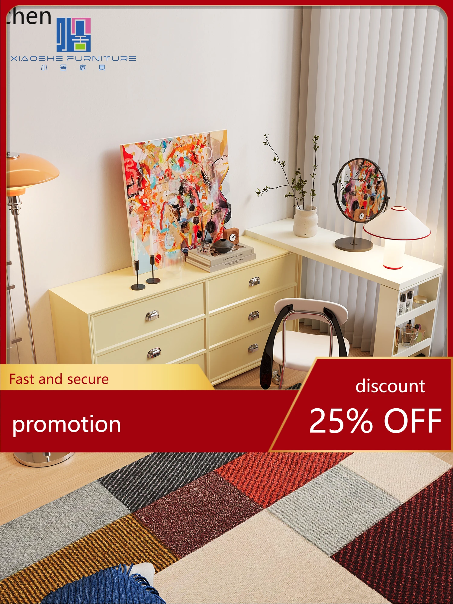 HXL Makeup Table Dressing Table Chest of Drawers Integrated Dopamine Cream Bedroom Corner Dressing Table Bedside Storage Cabinet
HXL Makeup Table Dressing Table Chest of Drawers Integrated Dopamine Cream Bedroom Corner Dressing Table Bedside Storage Cabinet