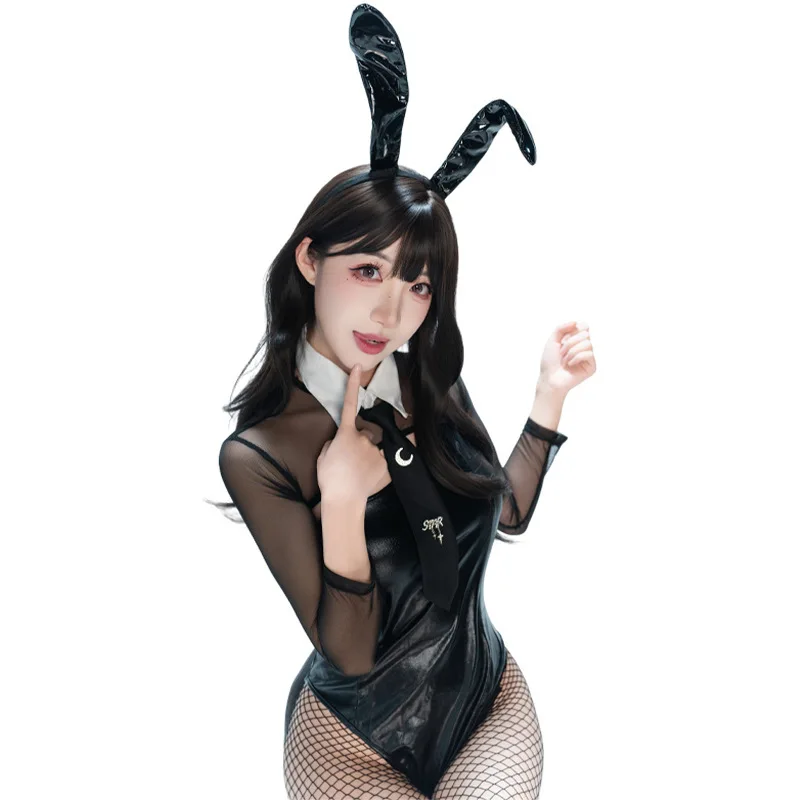 Sexy Lingerie Black Leather Bunny Girl Bodysuits Playful Sexy Mature Sister Anime Cosplay School Uniform Bodysuits Charming GM7D
Sexy Lingerie Black Leather Bunny Girl Bodysuits Playful Sexy Mature Sister Anime Cosplay School Uniform Bodysuits Charming GM7D